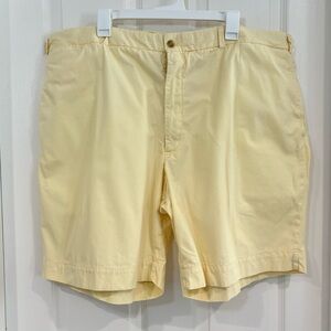 Bills Khaki Mens Yellow Chinos Flat Front 9" Shorts Waist 46" (Fits 45") Cotton